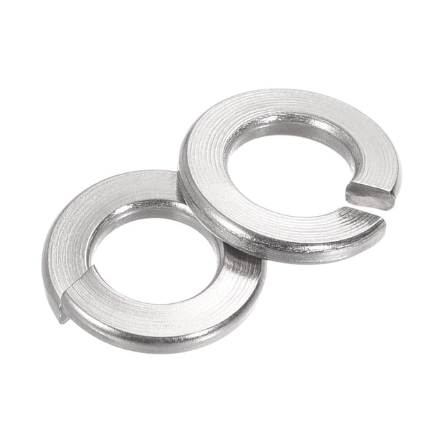 Unique Bargains 1/4-Inch 304 Stainless Steel Spring Lock Washer Split Lock Washer 30 Pack