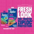 thumbnail image 3 of Ziploc® Brand Snack Bags with EasyGuide™ Texture, Grip 'n Seal Technology™, 200 Count, 3 of 13