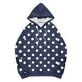 thumbnail image 6 of VEKDONE Oversized Hoodies for Women Polka Dot Print Long Sleeve Hooded Sweatshirts Loose Fit Drawstring Pullover Sweatshirt Y2k Tops with Kangaroo Pockets, 6 of 6