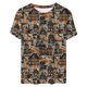 thumbnail image 4 of Fiudx Liquidación de Ofertas Flash Camisa de Pollo de Moda para Mujer Linda Granja Camisetas Mamá Causal Manga Corta Camisetas Tops Blusas, 4 of 4