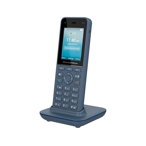 Teléfono IP Wi-Fi inalámbrico Grandstream WP826 con Wi-Fi 6 y pantalla LCD de 4"