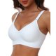 thumbnail image 1 of Sujetador sin cables HORIZUN de cobertura total, talla grande, blanco para mujer, 1 of 7