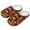 Brown Maple Leaves, variant on Women's Thanksgiving Closed Toe Slippers for Women Brown Cartoon Turkey Print Soft Sole Cotton Slide Lightweight Indoor Slippers Bedroom Shoes
