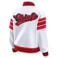 thumbnail image 3 of Women's WEAR by Erin Andrews White Kansas City Chiefs Plus Size Full-Snap Fleece Sweatshirt Jacket, 3 of 5
