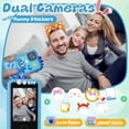 thumbnail image 3 of Teléfono inteligente WINWEND para niños HD con cámara dual azul, 3 of 7