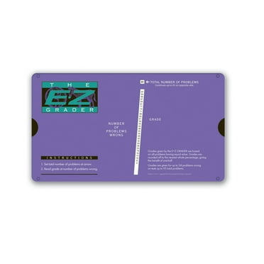 E-Z Grader Test Quiz and Homework Scorer, 8-1/2 x 4-3/4 Inches, Purple