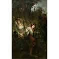 thumbnail image 2 of Witold Pruszkowski 12x18 Gold Ornate Wood Frame and Double Matted Museum Art Print Titled - Water Nymphs (1877), 2 of 4