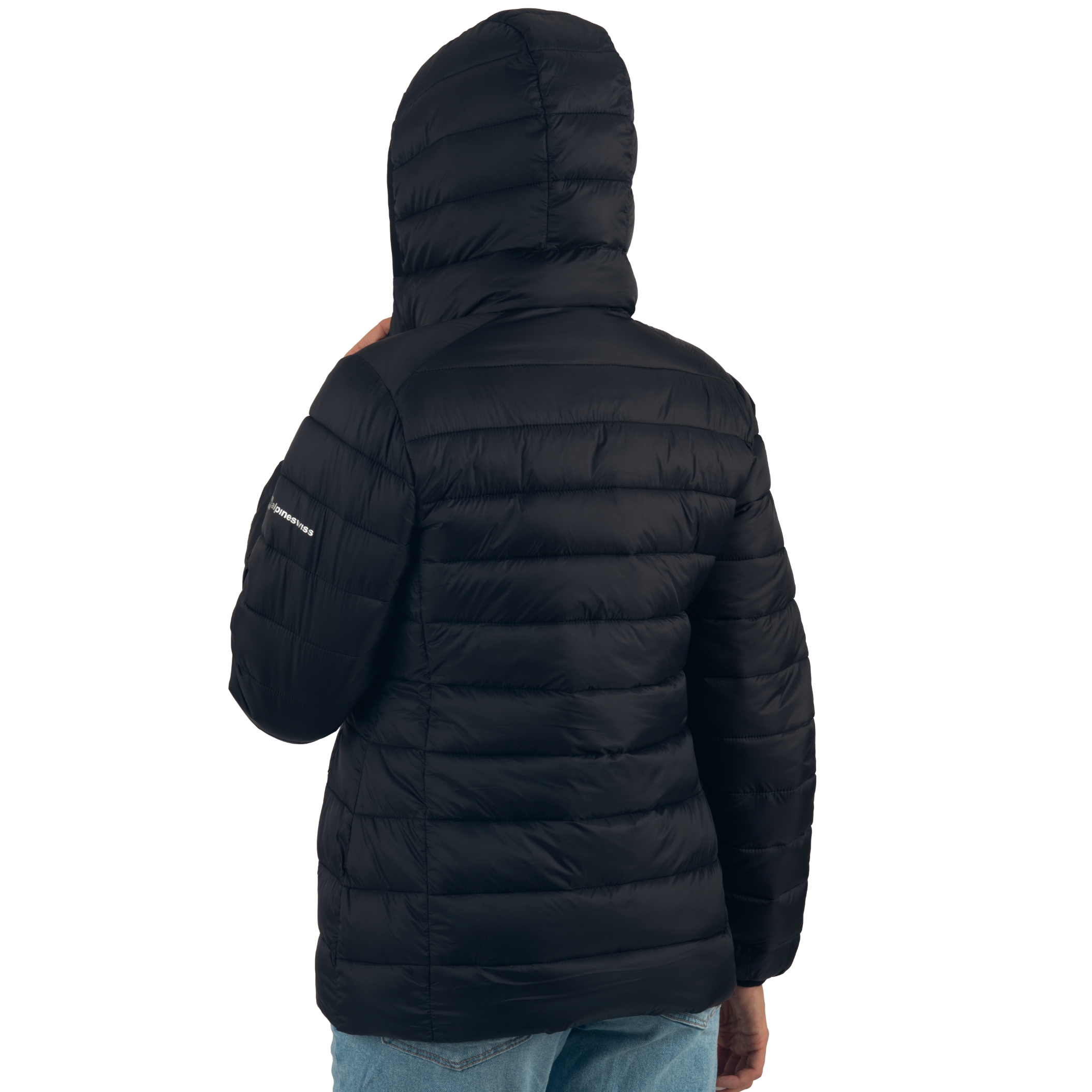 Alpine Swiss Eva Women's Lightweight Hooded Puffer Jacket photo 5