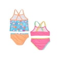 thumbnail image 2 of Wonder Nation Toddler Girls Bikini Tankini Swimsuit, 4-Piece Swimsuit Set, Sizes 12M-5T, 2 of 4