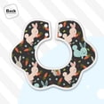 thumbnail image 4 of Hirioo Rabbit Is Eating Carrots for Baby Cotton Petal Bib Drool Bibs for Baby Boy Unisex, 4 of 9