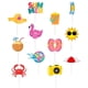 thumbnail image 4 of 12Pcs Summer Beach Cupcake Toppers Hawaiian Cake Picks Pool Party Cake Decorations, 4 of 4