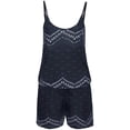 thumbnail image 4 of Women's Strapless Off Shoulder Printed Beachwear Short Rompers Jumpsuits, 4 of 5