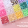 thumbnail image 4 of 1Box Flat Back Resin Rhinestones Coating Nails Art Decorations In 3mm 4mm 5mm 6mm Assorted Sizes 10000pills, 4 of 8