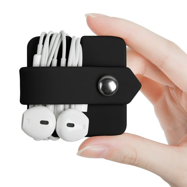 Estuche para auriculares Organizador de cables Soporte para auriculares Estuche para auriculares Enrollador para auriculares Administrador de cables Organizador de cables
