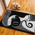 thumbnail image 5 of Modern Rug, Indoor Rugs, Modern Rug, Woman Drawing Rugs, Gift For Her Rug, Drawing Black and White Rug, Anti-Slip Carpet Rugs, Girl Room Rug, 1.7'x2.3' - 50x70 cm, 5 of 7
