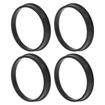Car Wheel Hub Centric Rings Durable OD 64.1mm to ID 58.6mm Wheels Center Shaft Shock Absorbing Hubrings Polycarbonate Black 4 Pcs
