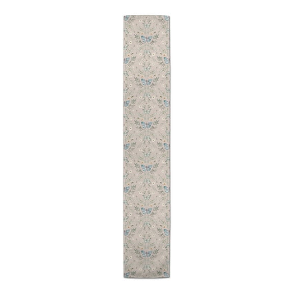 Creative Products Blush Butterfly Pattern 16 x 90 Cotton Twill Table Runner