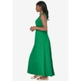 thumbnail image 3 of Jessica London Women's Plus Size Stretch Cotton Crochet-Back Maxi Dress, 3 of 3