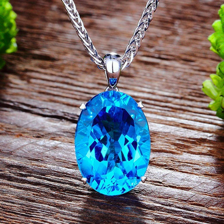 Big blue necklace sale