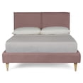 thumbnail image 3 of Base de Cama Matrimonial Makora Luma Rosa Tapizada en Tela Tipo Lino (No Incluye Colchón), 3 of 9