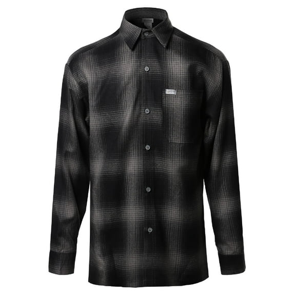 FashionOutfit Men's Long Sleeve Casual Plaid Buttondown Shirt
