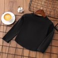 thumbnail image 2 of Boys Tshirts Children Baby Solid Color Undershirt New Crew Neck Shirt Long Sleeve Pullover Casual Loose T Shirt Tops Size 5 Y-6 Y, 2 of 4