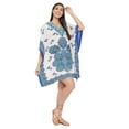 thumbnail image 4 of Gypsie Blu Women Short Kaftan Plus Size Summer Cover Up Tunic Beach Dress Casual Wear Mini Caftan Womens Dresses Online, 4 of 7