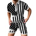 thumbnail image 1 of Retro 3D Printing Zipper Hombres Primavera y otoño Camiseta Traje Traje deportivo Pompotops oipoqjl44896, 1 of 5