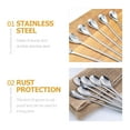 thumbnail image 6 of 2 Pcs Espresso Coffee Stirrer Stainless Steel Spoon Tasting, 6 of 6