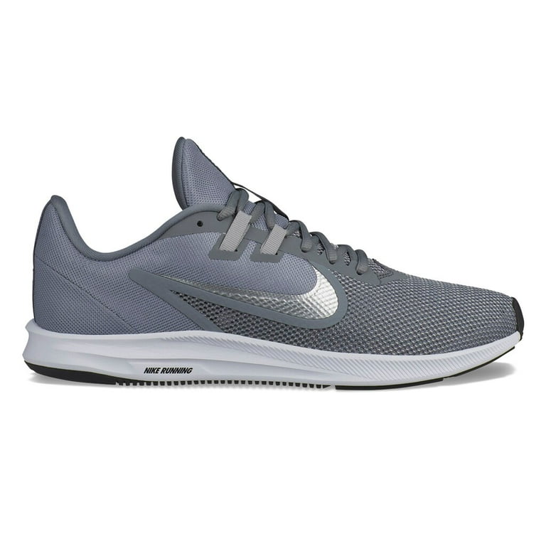 Nike Downshifter 9 Men s Running Shoes Gray Silver Walmart