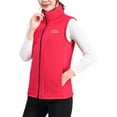 thumbnail image 2 of CUZIBR Women Winter Vest Plus Size Sleeveless Full Zipper Soft Stand Collar Solid Thick Warm Jacket Cozy Lightweight Outdoor Basic Waistcoat Daily Wear,RD1,XXXXL, 2 of 5