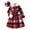 czb# Red140, variant on ZRBYWB Girls Christmas Plaid Long Dresses Plush Turndown Collar Long Sleeve Thick Thermal Dress With Belt Hat Casual Winter Warm Clothing For Teens Outfit Fall Dresses,Red,11-12 Years