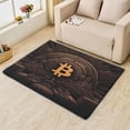 thumbnail image 2 of Bitcoin Area Rug 3x5, Vintage Rugs for Entryway Bedroom Living Room, Black Home Decor Carpet, Machine Washable Rug, Non Slip Soft Low Pile throw Rugs T6&-305, 2 of 7