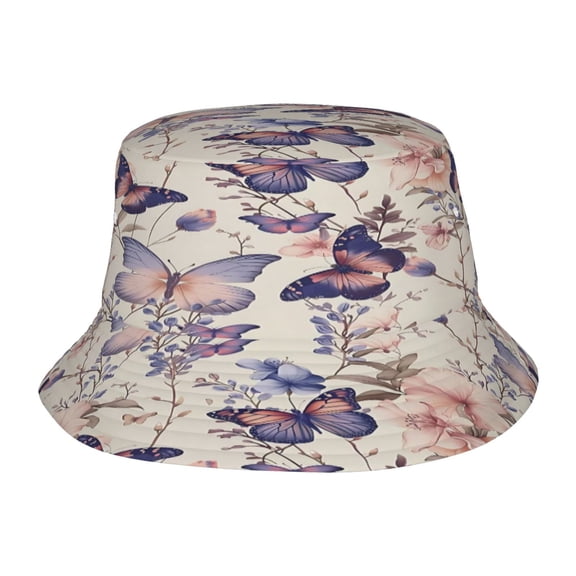 Butterfly Fisherman's Hat Lightweight and Breathable Sun Hat Suitable for Both Men and Women