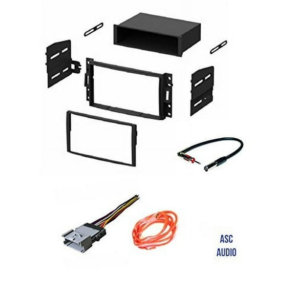 ASC Car Stereo Dash Kit, Wire Harness, and Antenna Adapter for some 05-08 Buick Terraza, 05-13 Chevy Corvette, 05-08 Chev Uplander, 06-10 Hummer H3, 05-06 Pontiac Montana SV6, 05-07 Saturn Relay