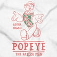 thumbnail image 2 of Popeye Sailor Aloha Hawaii Cartoon Men's Graphic T Shirt Tees Brisco Brands S, 2 of 6