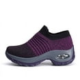 thumbnail image 4 of Large size women's air-cushion fly-knit sports shoes slip-on shoes casual shoes socks shoes, 4 of 7