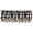 Black & Cream Point Valance, variant on Park Designs Buffalo Check Lined Point Black and Cream Valance 72" x 15"