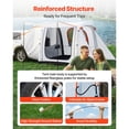 thumbnail image 3 of KFFKFF Inflatable SUV Tent with Awning, 8 x 6.7 ft 3-Season Tailgate Tent with Ventilated Doors & Mesh Window, PU2000mm Waterproof Rear Hatch Tent for Camping - Includes Air Pump, 3 of 9