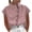 Pink, variant on Staron Women Casual Button Down Collared Short Sleeve Cotton Linen Blouse Loose Fit Summer Fashion Tunic Top, Black L
