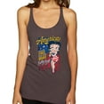 thumbnail image 1 of Wild Bobby Betty Boop America Land of the Free Home of the Brave Betty Boop Tri-Blend Racerback Tank Top, Brown, Small, 1 of 5