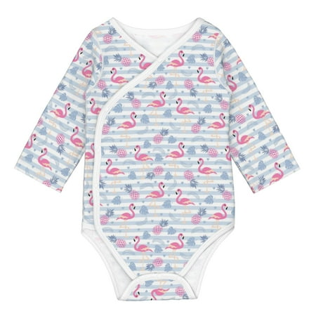 

Matuu Flamingo and Pineapple for Baby Long-Sleeve Bodysuit Soft Cotton Comfortable and Breathable Perfect for Newborns and Infants