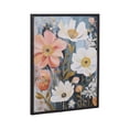 thumbnail image 4 of Kate and Laurel Boho Flowers in Muted Neutrals Framed Wall Art by The Creative Bunch Studio, 16x20 Black, Colorful Soft Flower Art for Wall, 4 of 7