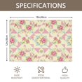 thumbnail image 3 of Placemat, Pioneer Flower Floral Print Pattern Place Mats Table Mat Set Of 2, PVC Washable Placemats for Party Kitchen Dining Decoration, 18x12 Inch, Fade Resistant, 3 of 6