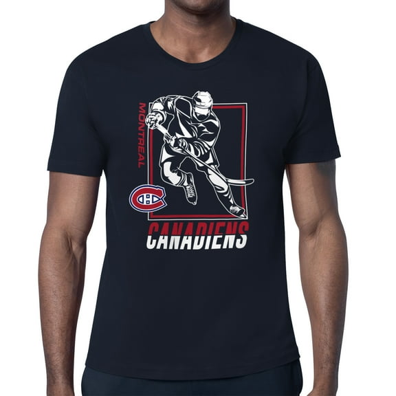 Men's Starter Navy Montreal Canadiens Player Grid T-Shirt