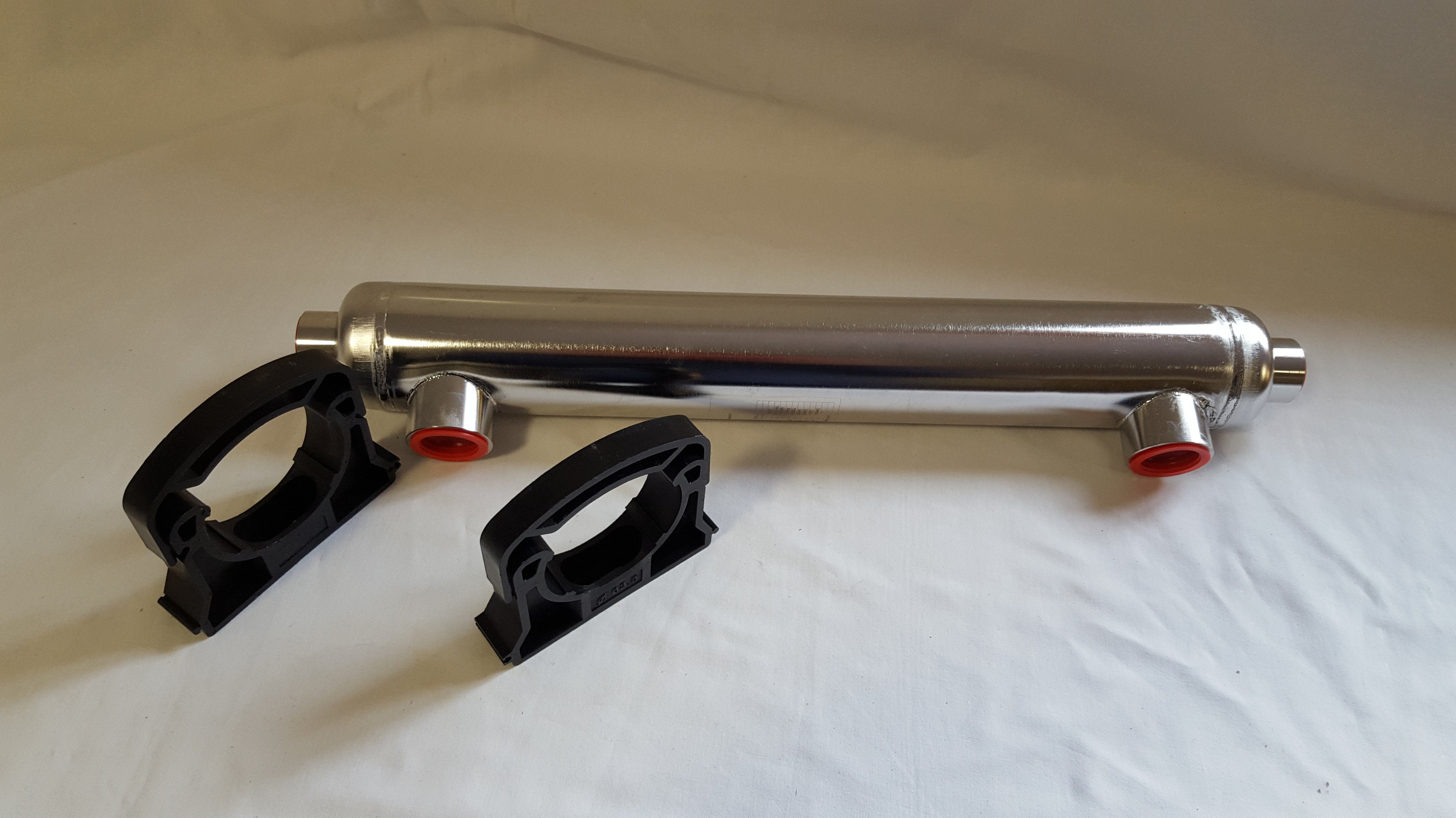 85,000 BTU Stainless Steel Tube and Shell Heat Exchanger for Pools/Spas ss