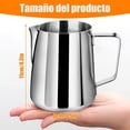 thumbnail image 2 of Jarra de Leche para Espumar de Acero Inoxidable, 600ml/20oz medible Jarra de Leche con Barista Pen, Jarra para Espumar Leche Espresso para Máquina de Café Espresso, Espumador de Leche, 2 of 4