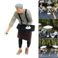 thumbnail image 4 of Figuras de personas 1:64 Trenes Modelos a escala Figuras de personas de plástico arquitectónico Café Camarero Marrón, 4 of 9