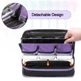 thumbnail image 2 of Funda organizadora de esmaltes de uñas BAFASO, pequeña, de PVC morado transparente, 2 of 8