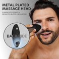 thumbnail image 2 of CHARGEWORX Groom Essentials Rechargeable Silicone Face Scrubber and Sonic Facial Massager, Black, 2 of 6